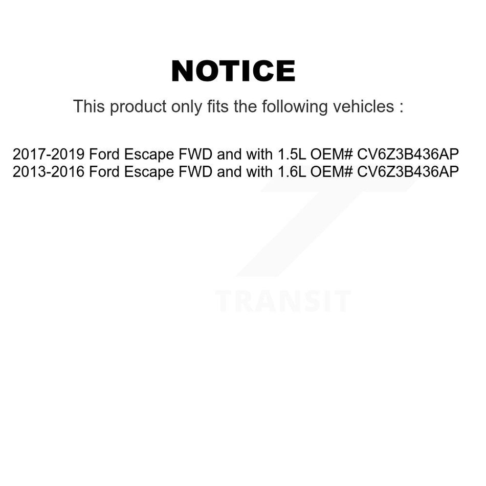 Front CV Axle Drive Shaft Complete Assembly Kit For Ford Escape KCV-100256