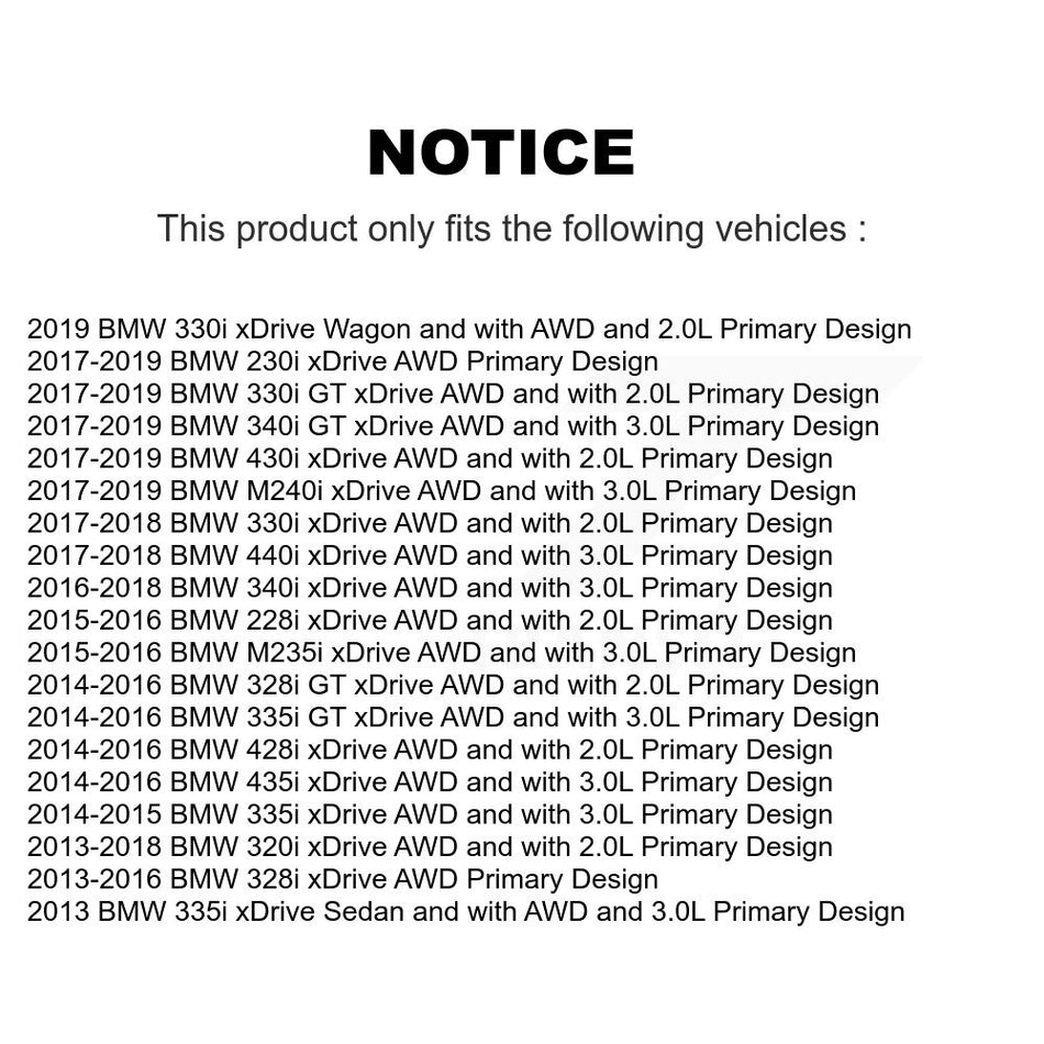 Front CV Axle Shaft Kit For BMW 328i xDrive 330i 320i 335i 428i 340i 435i 430i 230i 228i KCV-100290