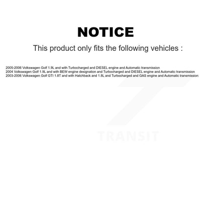 Front CV Axle Drive Shaft Complete Assembly Kit For Volkswagen Golf KCV-100318