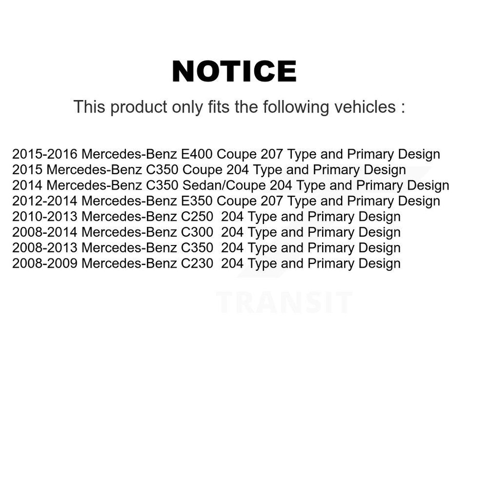 Front CV Axle Drive Shaft Assembly Kit For Mercedes-Benz C300 C350 C250 E350 C230 E400 KCV-100322