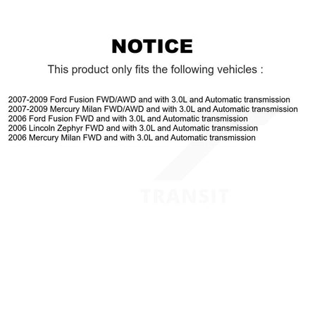 Front CV Axle Drive Shaft Assembly Kit For Ford Fusion Lincoln Zephyr Mercury Milan KCV-100332