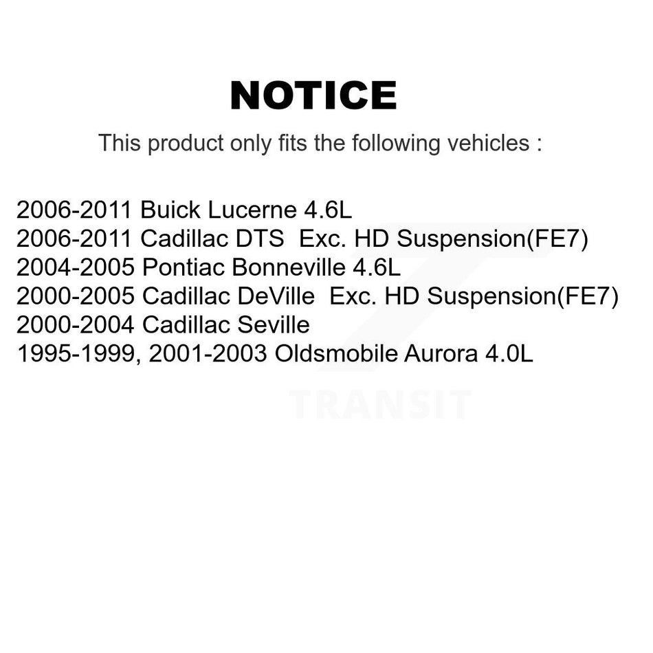 Front CV Axle Shaft Kit For Buick Lucerne Cadillac DTS DeVille Oldsmobile Aurora Seville KCV-100362