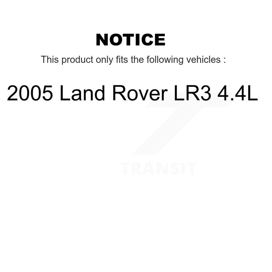Front Rear Ceramic Disc Brake Pads And Wear Sensors Kit For 2005-2009 Land Rover LR3 4.4L KCW-100162