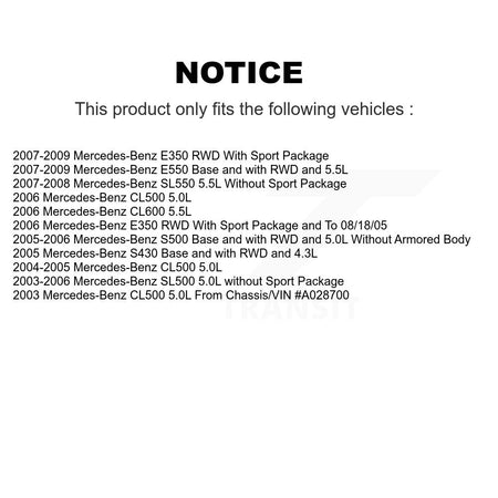 Front Rear Ceramic Brake Pad Wear Sensor Kit For Mercedes-Benz E350 SL500 SL550 E550 S500 KCW-100219