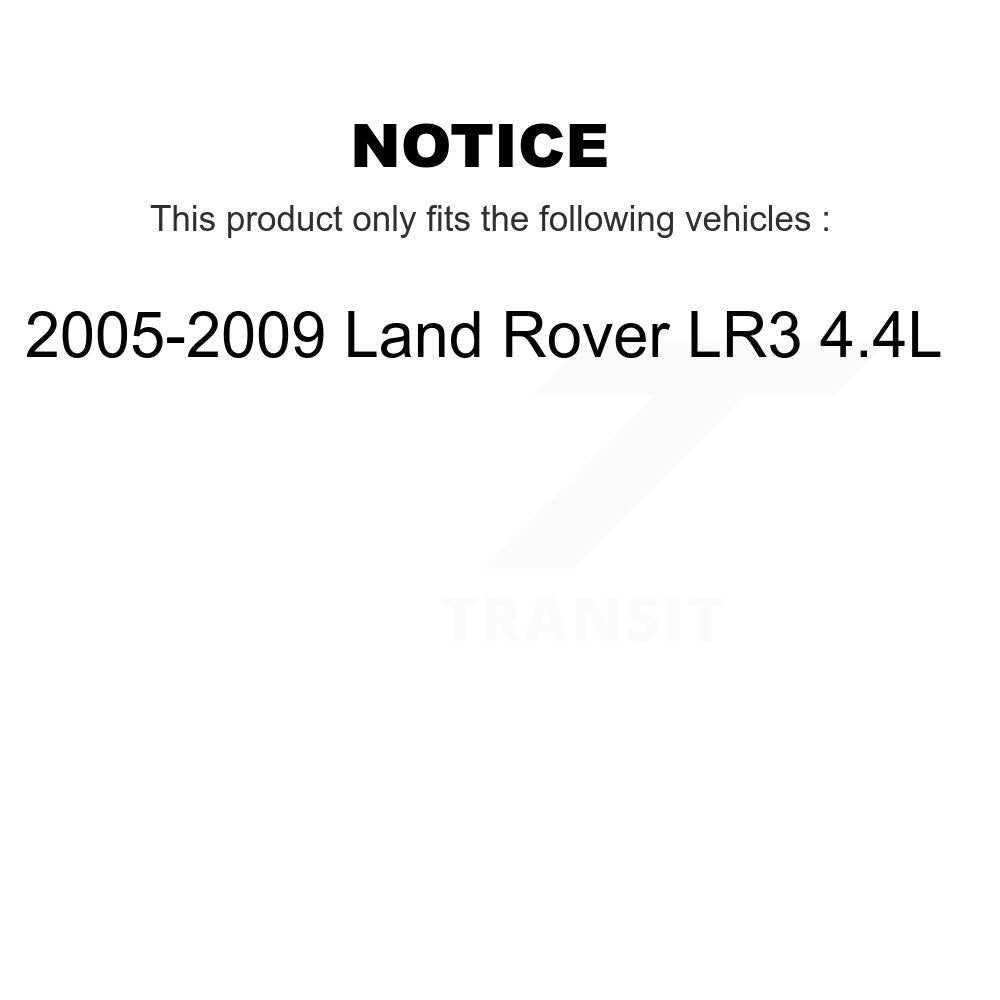 Front Ceramic Disc Brake Pads And Wear Sensors Kit For 2005-2009 Land Rover LR3 4.4L KCW-100602
