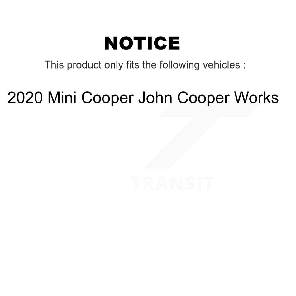 Front Ceramic Disc Brake Pads Wear Sensor Pair Kit For 2020 Mini Cooper John Works KCW-100622