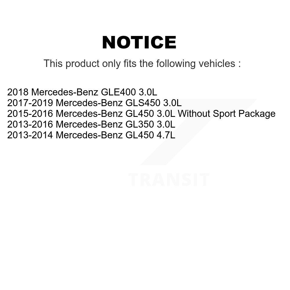 Front Ceramic Brake Pads Wear Sensor Pair Kit For Mercedes-Benz GLE400 GL350 GLS450 GL450 KCW-100723