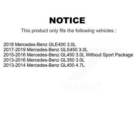 Front Ceramic Brake Pads Wear Sensor Pair Kit For Mercedes-Benz GLE400 GL350 GLS450 GL450 KCW-100723