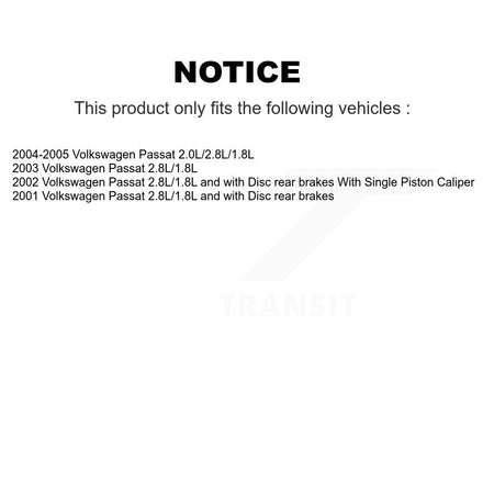 Front Ceramic Disc Brake Pads And Extra Wear Sensor Pairs Kit For Volkswagen Passat KCW-100737