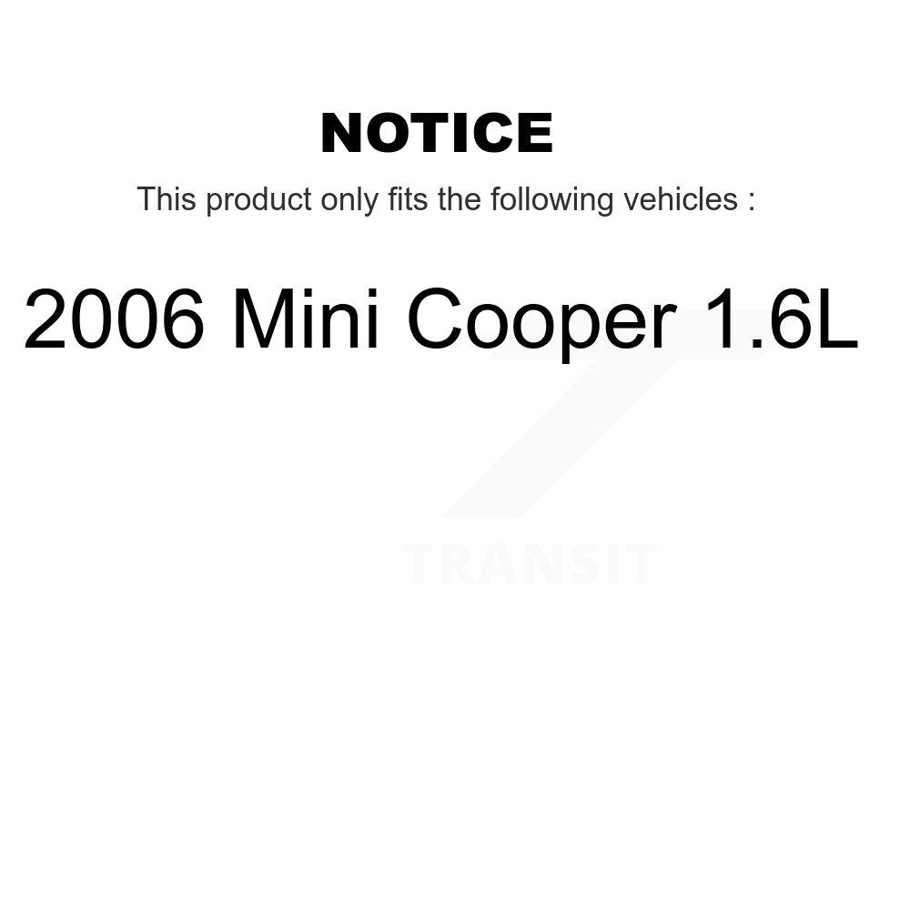 Rear Ceramic Disc Brake Pads And Wear Sensors Kit For 2006 Mini Cooper 1.6L KCW-100834