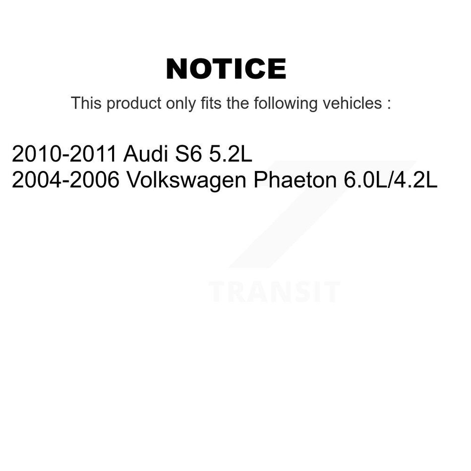 Rear Ceramic Disc Brake Pads And Wear Sensors Kit For Volkswagen Phaeton Audi S6 KCW-100876
