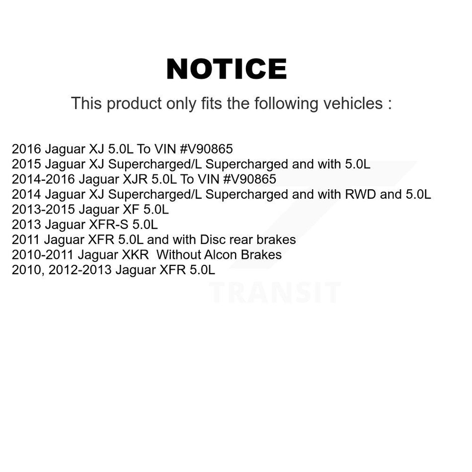 Front Rear Ceramic Disc Brake Pads And Wear Sensor Kit For Jaguar XF XJ XFR XKR XFR-S XJR KCW-101080