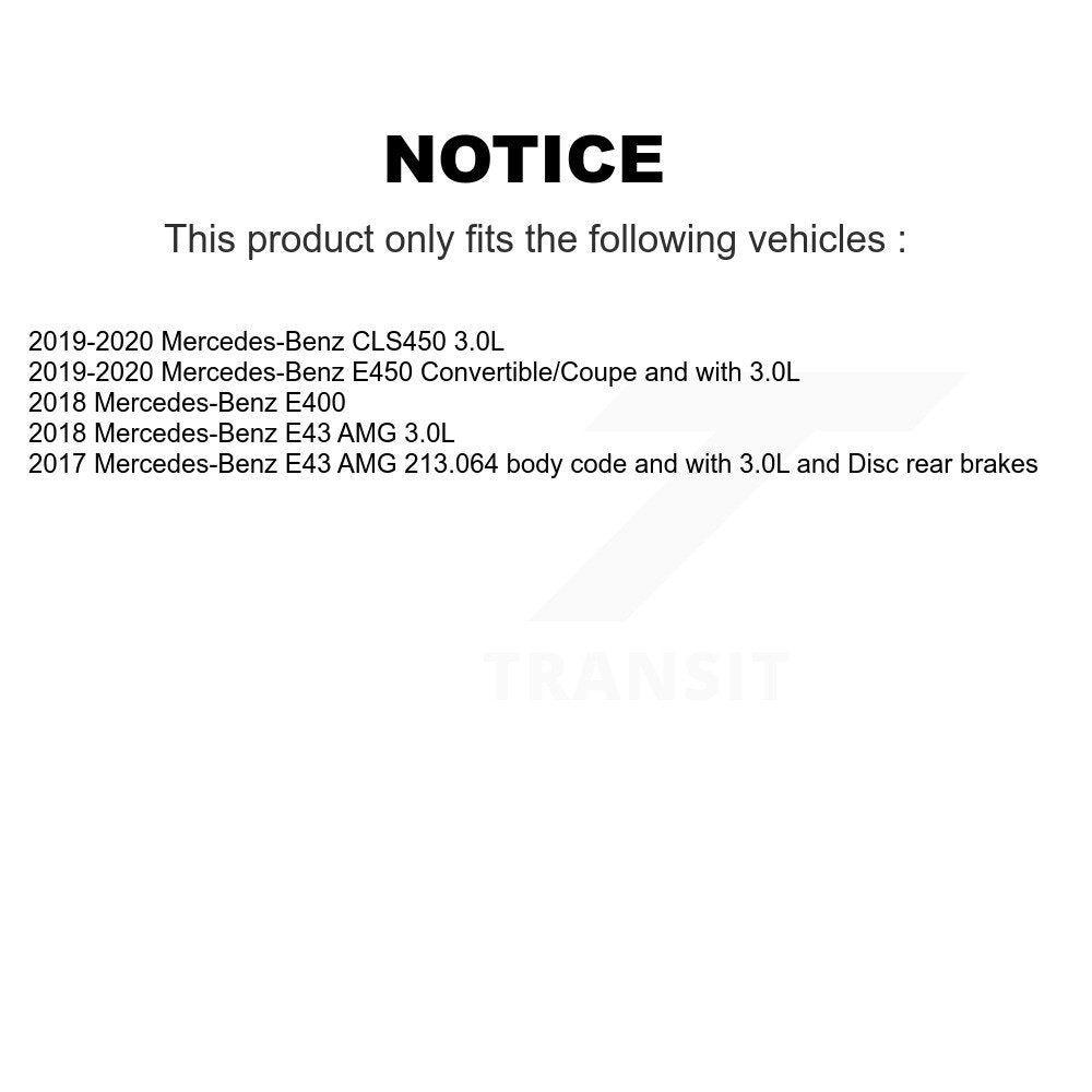 Front Rear Ceramic Disc Brake Pad Wear Sensor Kit For Mercedes-Benz E450 E400 E43 AMG E53 KCW-101087