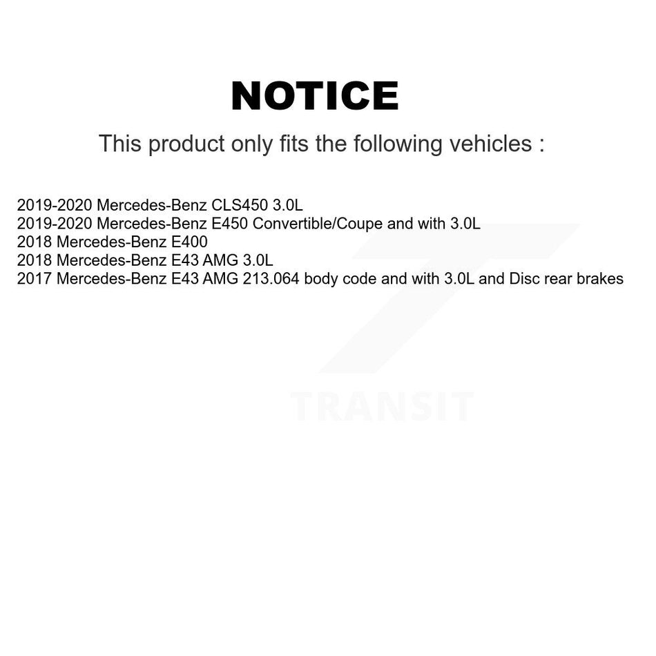 Front Rear Ceramic Disc Brake Pad Wear Sensor Kit For Mercedes-Benz E450 E400 E43 AMG E53 KCW-101087