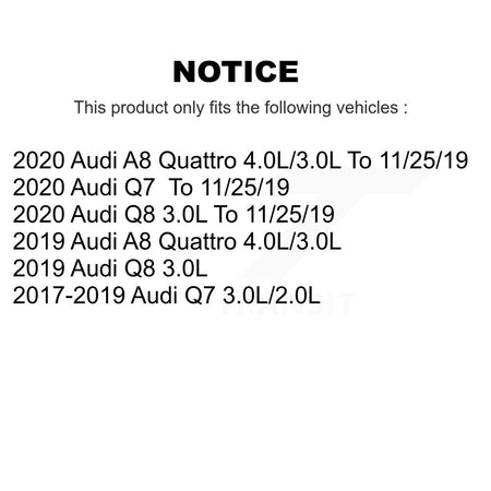 Rear Ceramic Disc Brake Pads And Wear Sensors Kit For Audi Q7 Q8 A8 Quattro KCW-101238