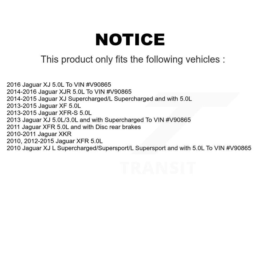 Rear Ceramic Disc Brake Pads And Wear Sensors Kit For Jaguar XF XJ XFR XKR XFR-S XJR KCW-101246