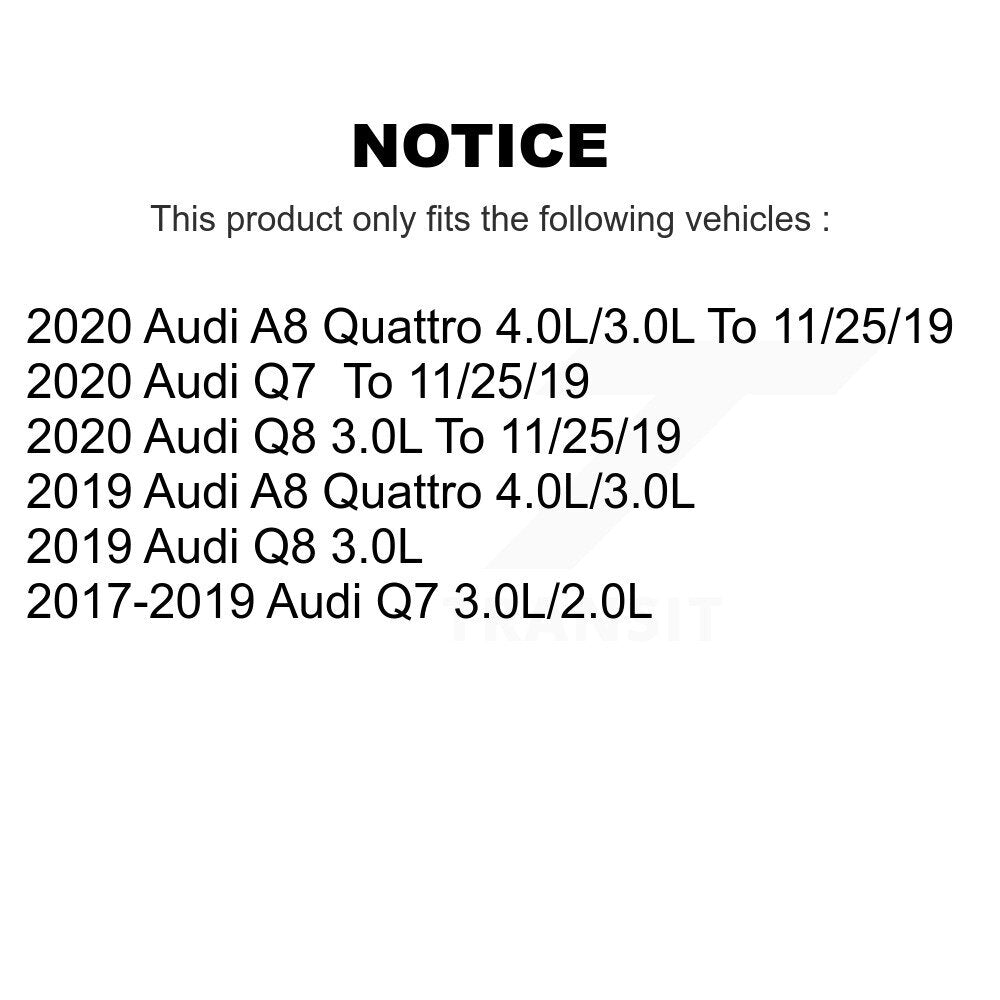 Rear Ceramic Disc Brake Pads And Wear Sensors Kit For Audi Q7 Q8 A8 Quattro KCW-101254