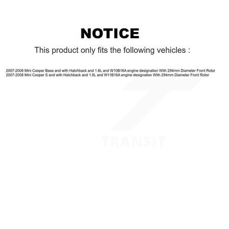 Front Rear Ceramic Disc Brake Pads And Wear Sensors Kit For Mini Cooper KCW-101299
