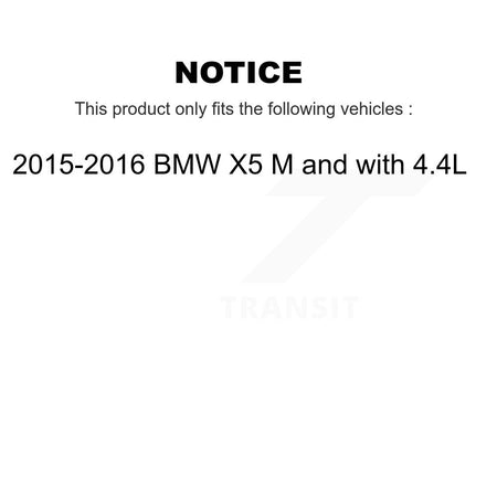 Rear Ceramic Disc Brake Pads And Wear Sensors Kit For 2015-2016 BMW X5 M with 4.4L KCW-101410