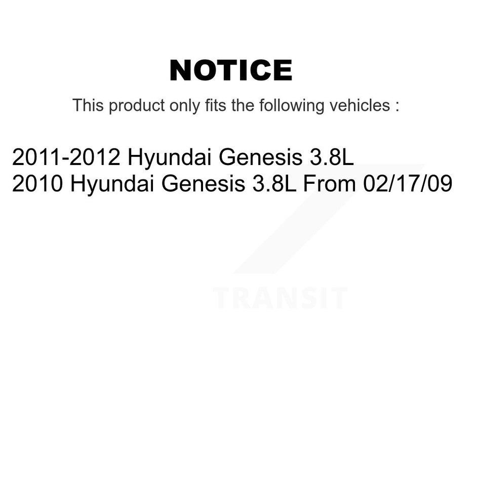 Front Rear Ceramic Brake Pads Kit For Hyundai Genesis 3.8L KCX-100037