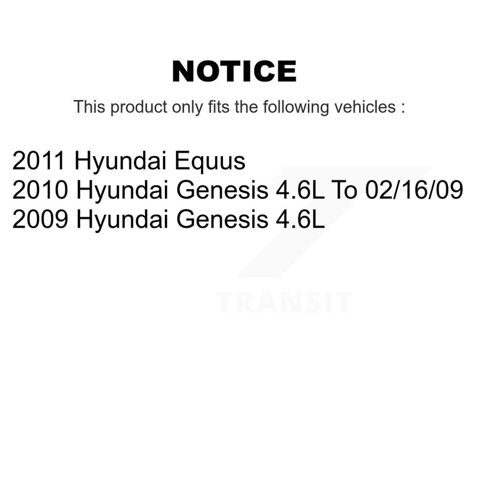 Front Rear Ceramic Brake Pads Kit For Hyundai Genesis Equus KCX-100040