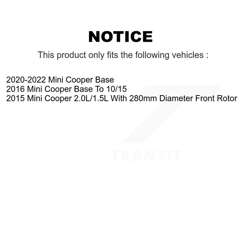 Front Rear Ceramic Brake Pads Kit For Mini Cooper KCX-100077