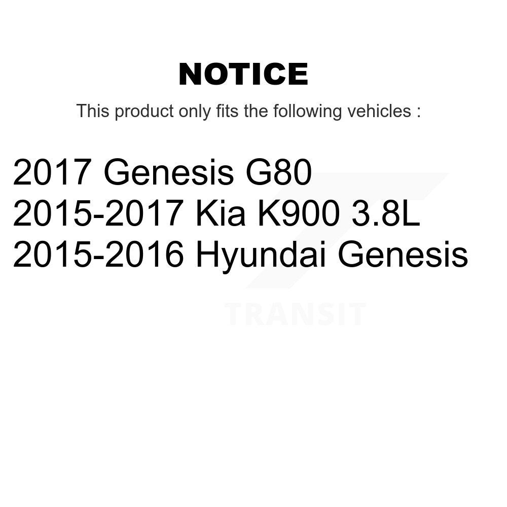 Front Rear Ceramic Brake Pads Kit For Hyundai Genesis G80 Kia K900 KCX-100080