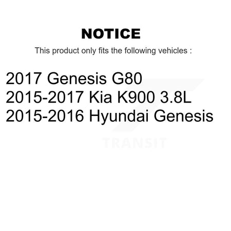 Front Rear Ceramic Brake Pads Kit For Hyundai Genesis G80 Kia K900 KCX-100080