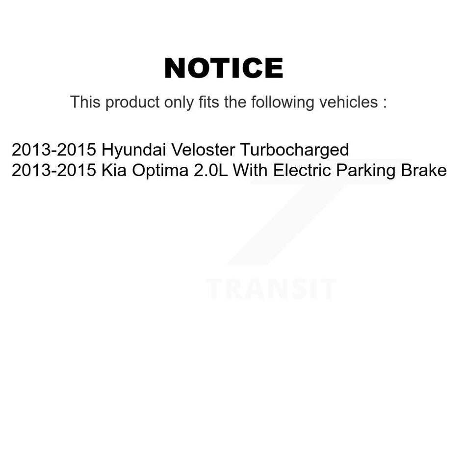 Front Rear Ceramic Brake Pads Kit For Kia Optima Hyundai Veloster Forte Koup KCX-100118