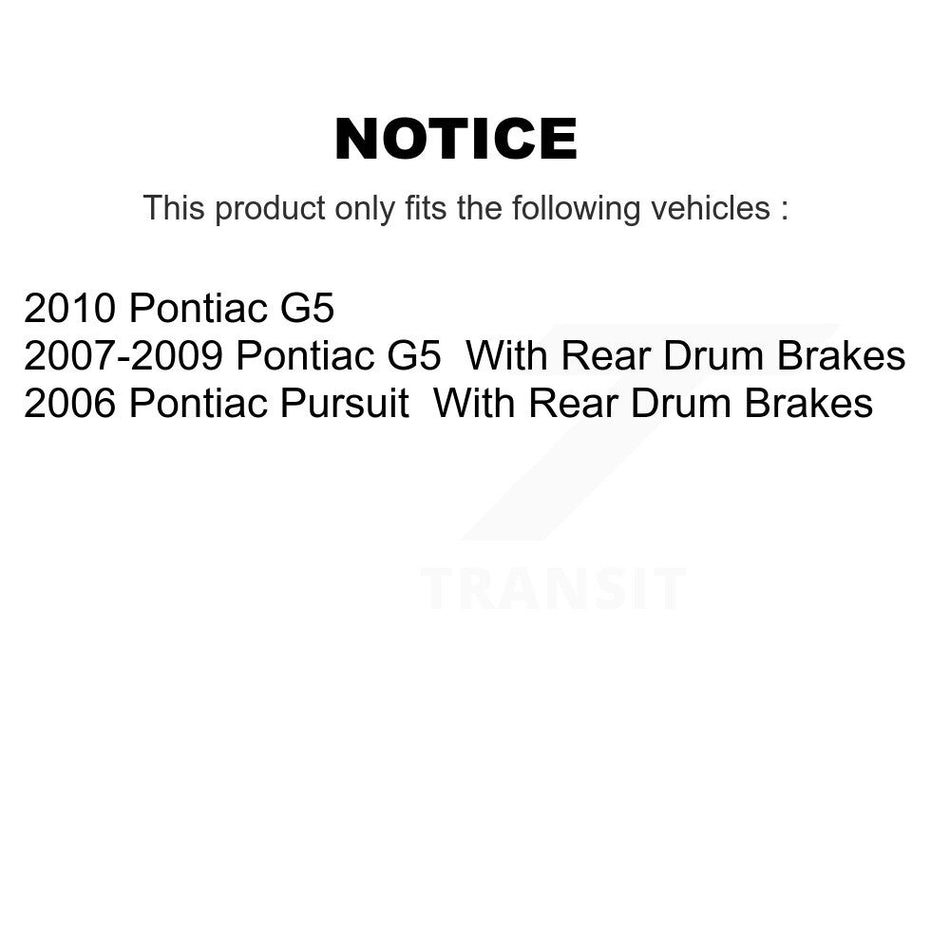 Front Rear Ceramic Brake Pads Kit For Pontiac G5 Pursuit KCX-100148