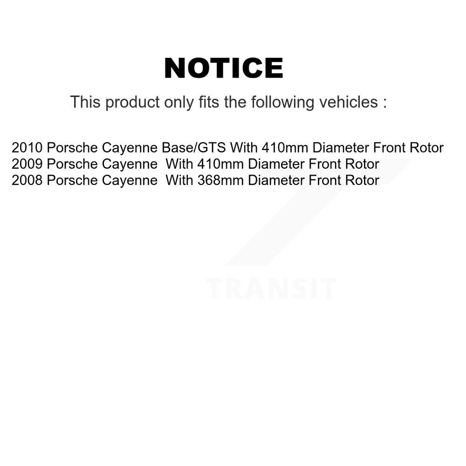 Front Rear Ceramic Brake Pads Kit For Porsche Cayenne KCX-100154