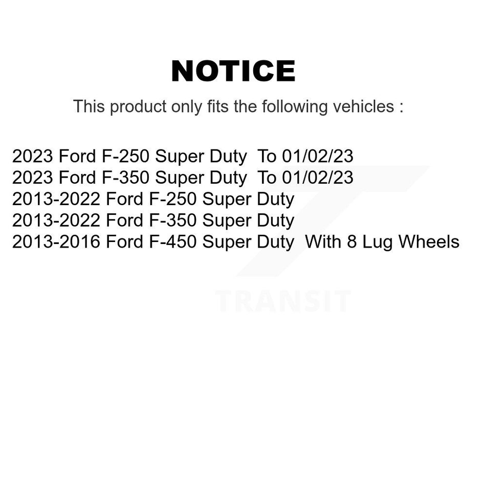 Front Rear Ceramic Brake Pads Kit For Ford F-250 Super Duty F-350 F-450 KCX-100256