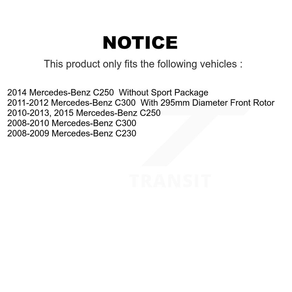 Front Rear Ceramic Brake Pads Kit For Mercedes-Benz C300 C250 C230 KCX-100262