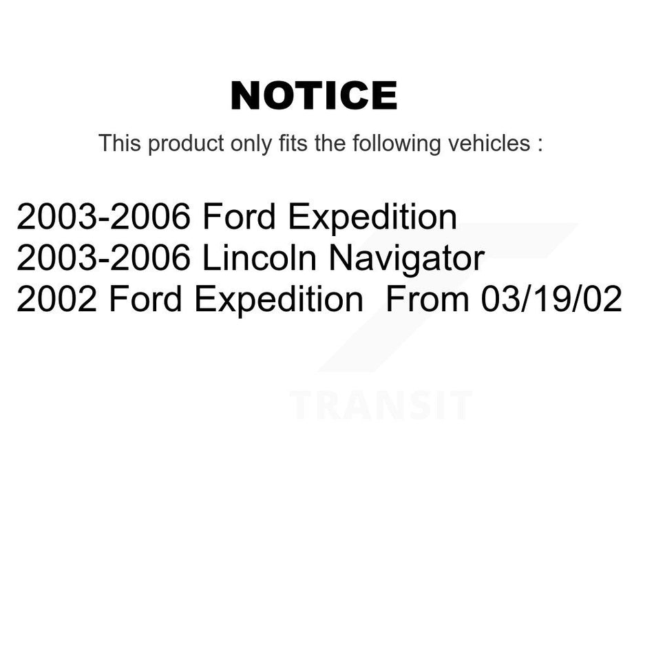 Front Rear Ceramic Brake Pads Kit For Ford Expedition Lincoln Navigator KCX-100267