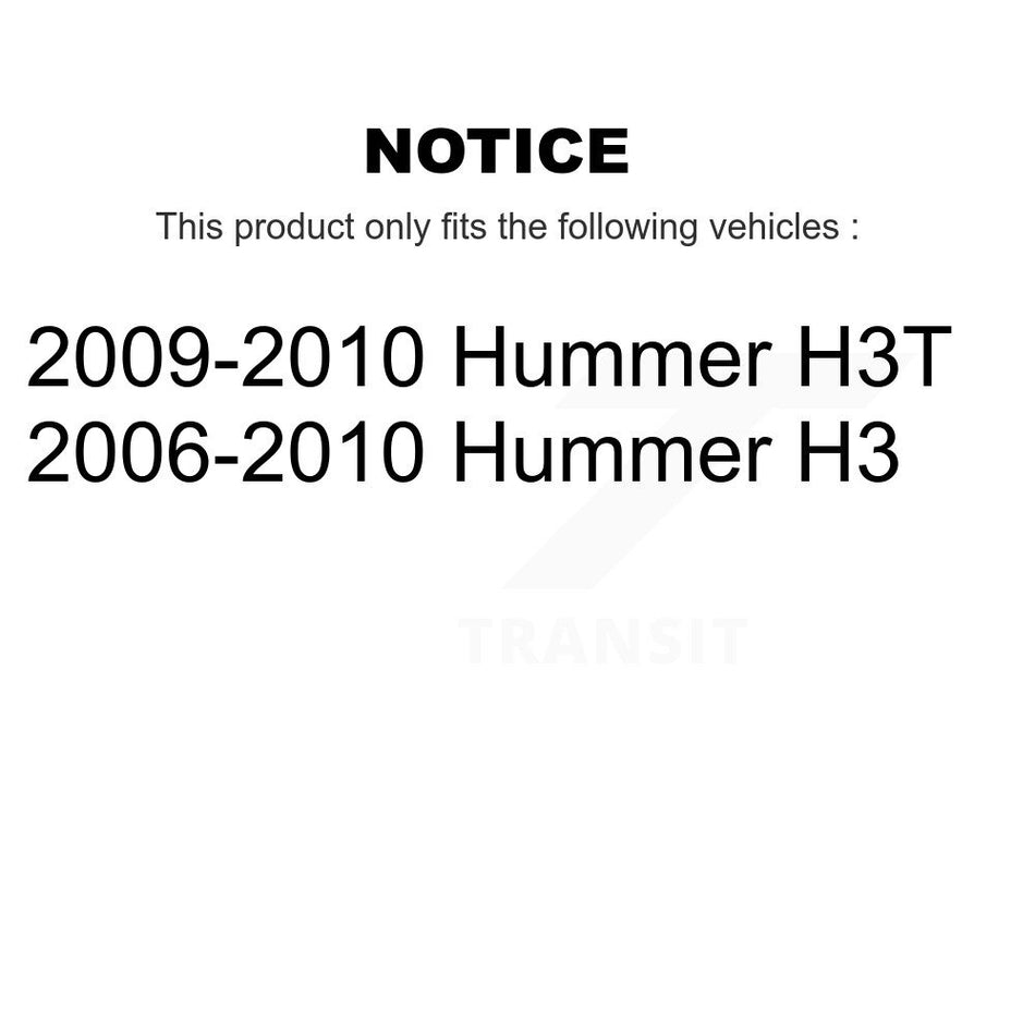 Front Rear Ceramic Brake Pads Kit For Hummer H3 H3T KCX-100270