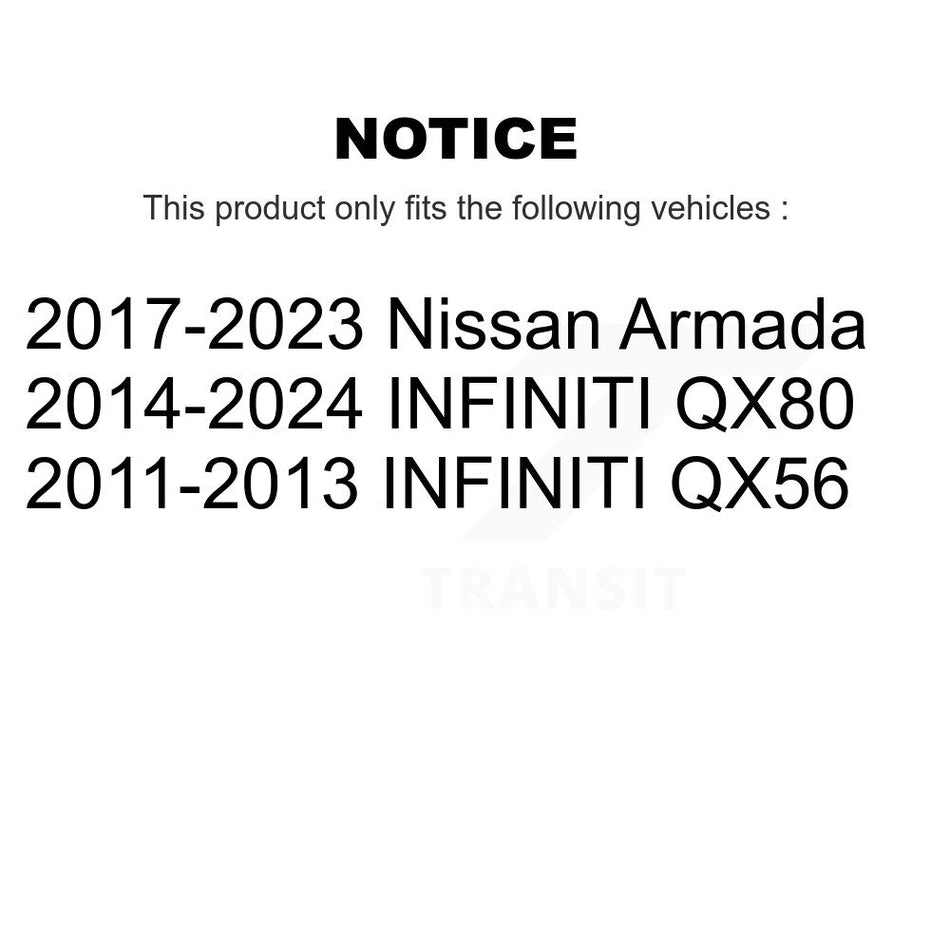 Front Rear Ceramic Brake Pads Kit For INFINITI Nissan Armada QX80 QX56 KCX-100348
