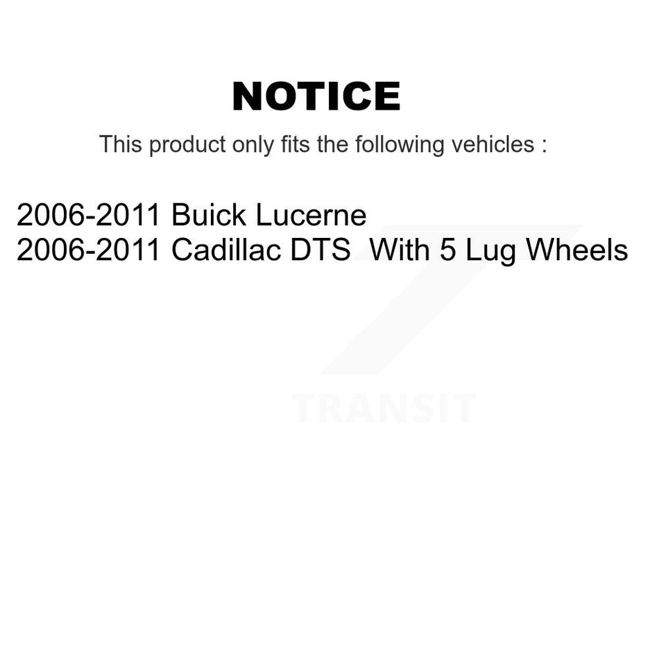 Front Rear Ceramic Brake Pads Kit For 2006-2011 Buick Lucerne Cadillac DTS KCX-100356