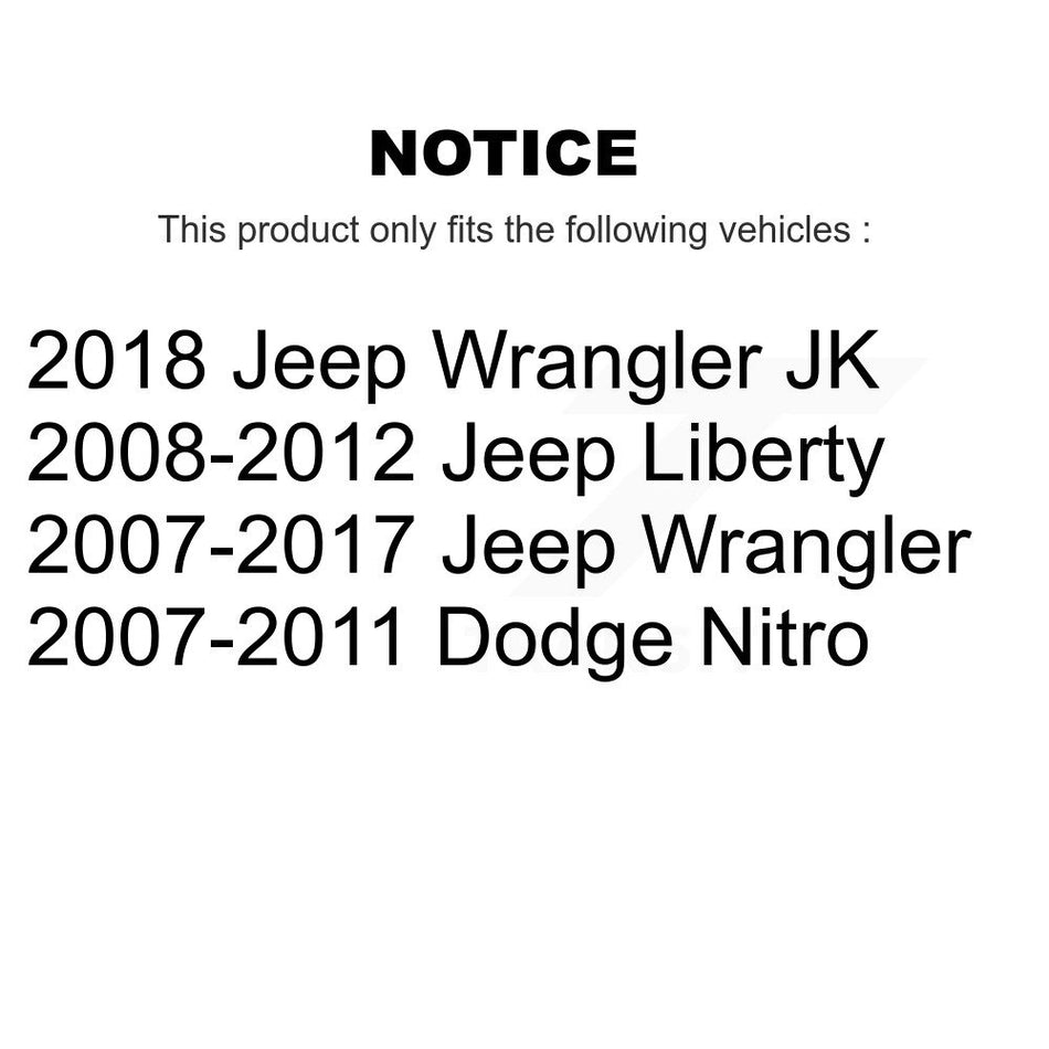 Front Rear Ceramic Brake Pads Kit For Jeep Wrangler Liberty Dodge Nitro JK KCX-100388