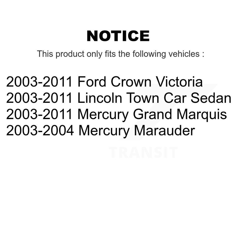 Front Rear Ceramic Brake Pads Kit For Ford Crown Victoria Mercury Grand Marquis Lincoln Town Car Marauder KCX-100405