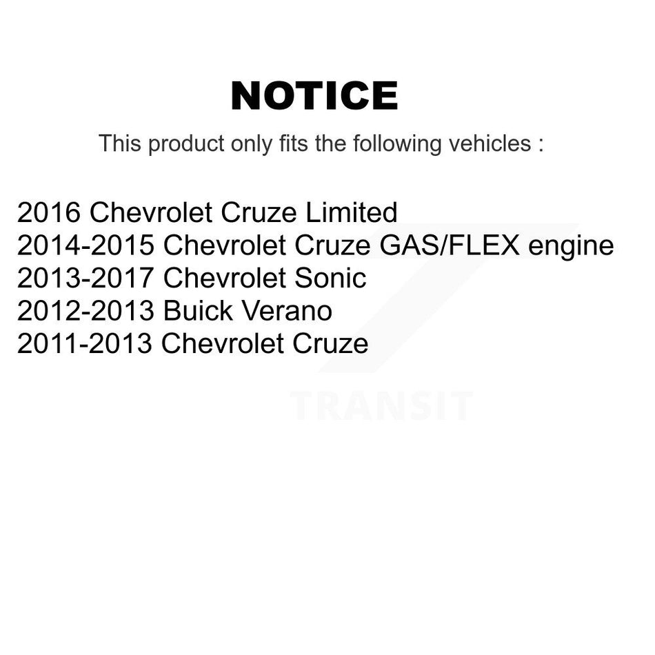 Front Rear Ceramic Brake Pads Kit For Chevrolet Cruze Buick Sonic Encore Trax Verano Limited Volt Orlando KCX-100409