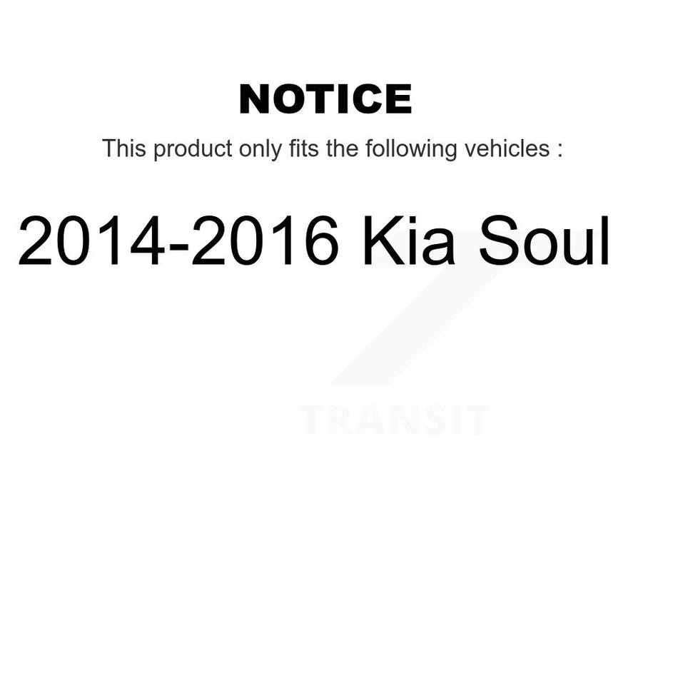Front Rear Ceramic Brake Pads Kit For 2014-2016 Kia Soul KCX-100470