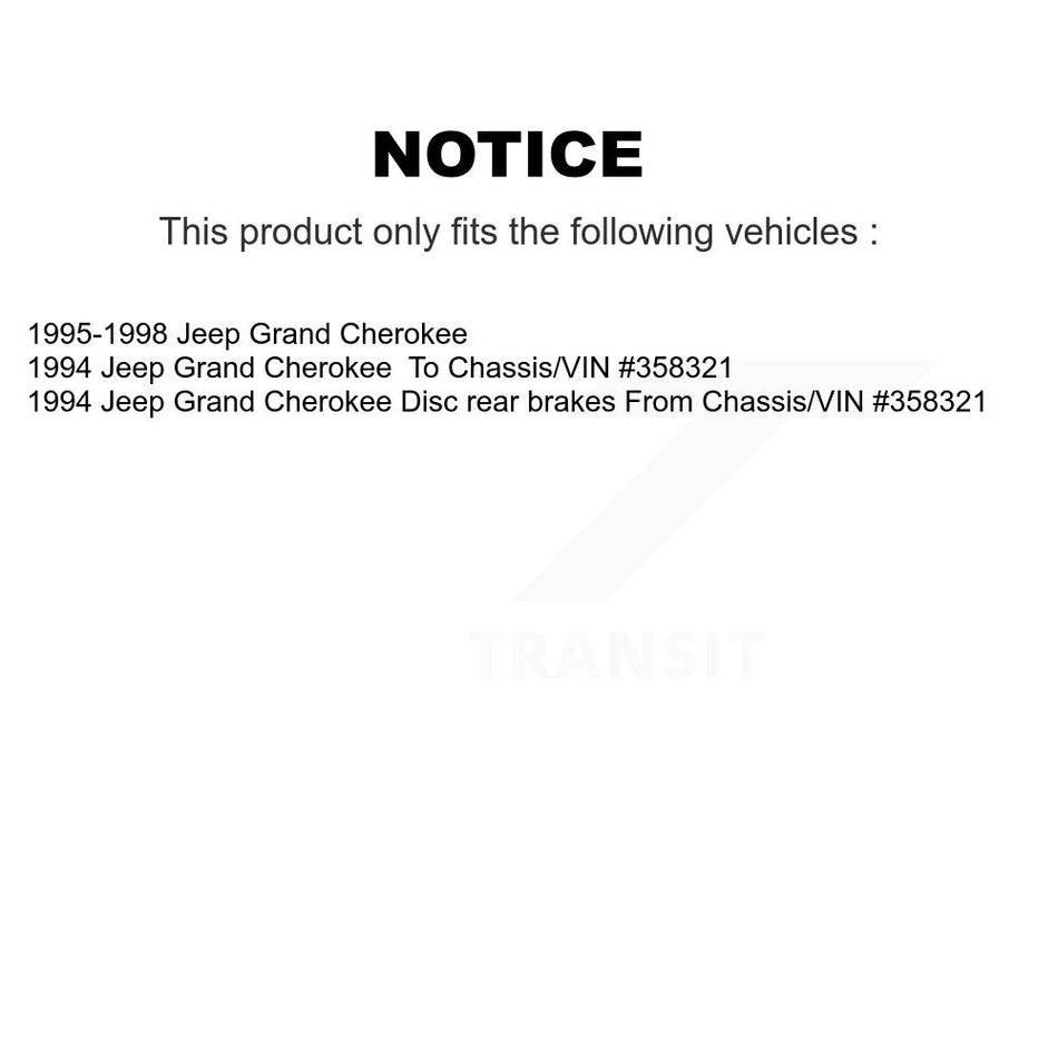 Front Rear Ceramic Brake Pads Kit For Jeep Grand Cherokee KCX-100512