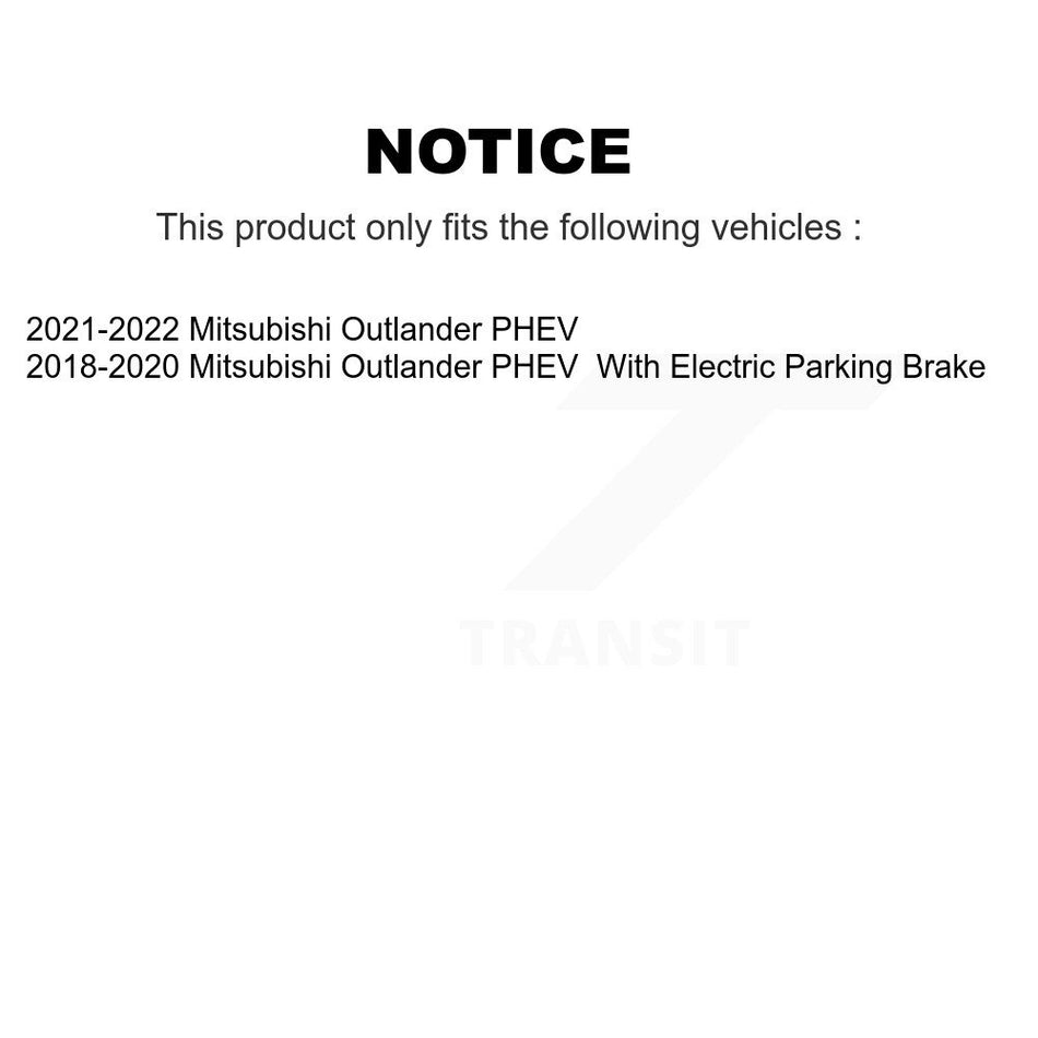 Front Rear Ceramic Brake Pads Kit For Mitsubishi Outlander PHEV KCX-100553