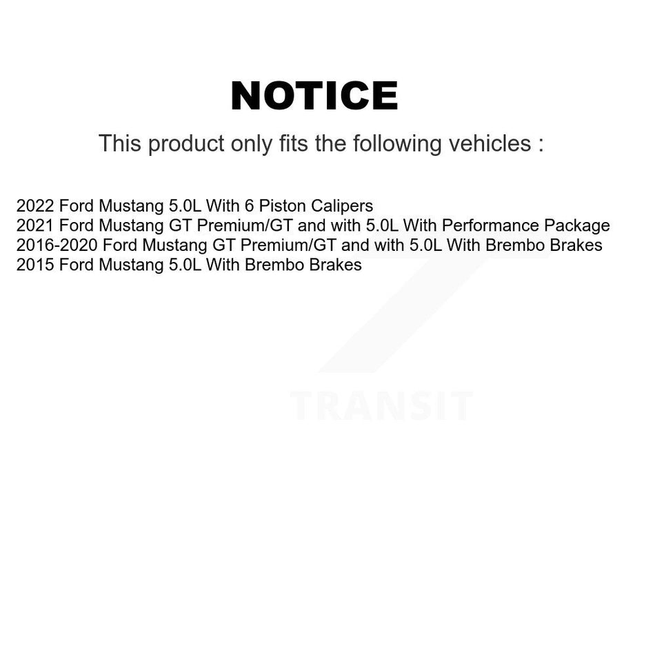 Front Rear Ceramic Brake Pads Kit For Ford Mustang KCX-100592