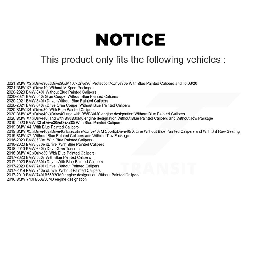 Front Rear Ceramic Brake Pads Kit For BMW X3 X5 X4 530i xDrive X7 540i iX 640i Gran 750i KCX-100595