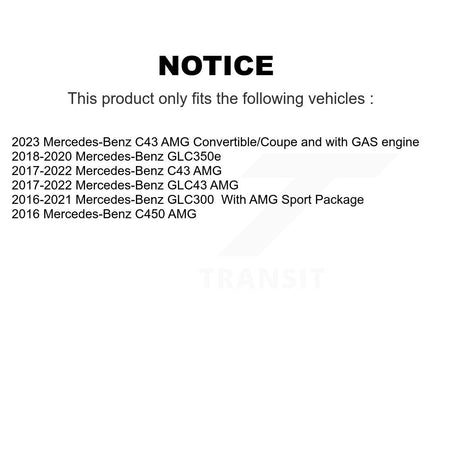 Front Rear Ceramic Brake Pads Kit For Mercedes-Benz GLC300 C43 AMG GLC43 C450 GLC350e KCX-100597