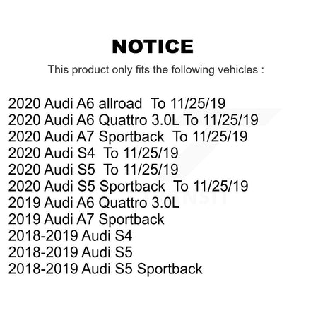 Front Rear Ceramic Brake Pads Kit For Audi S5 Sportback S4 A6 Quattro A7 allroad KCX-100600