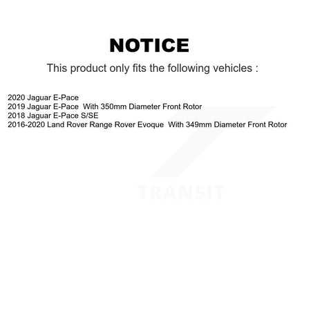 Front Rear Ceramic Brake Pads Kit For Land Rover Range Evoque Jaguar E-Pace KCX-100635