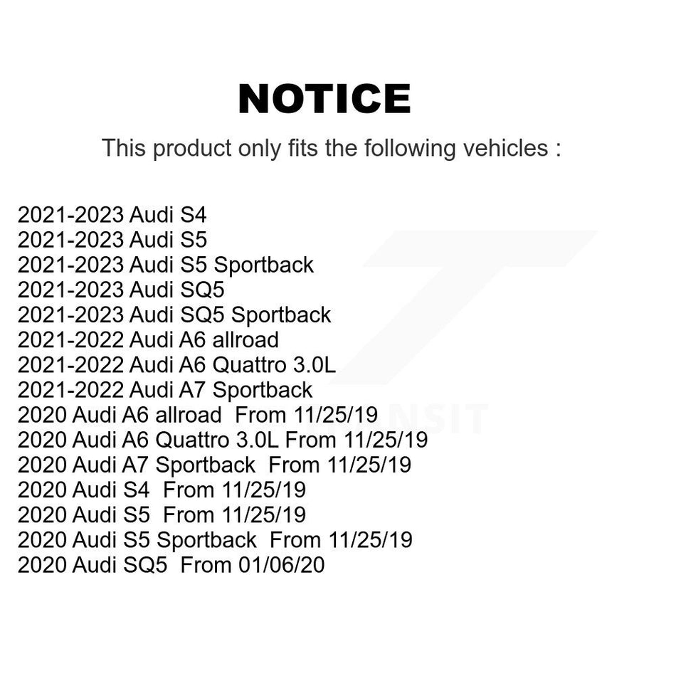 Front Rear Ceramic Brake Pads Kit For Audi S5 SQ5 Sportback S4 A6 Quattro A7 allroad KCX-100673