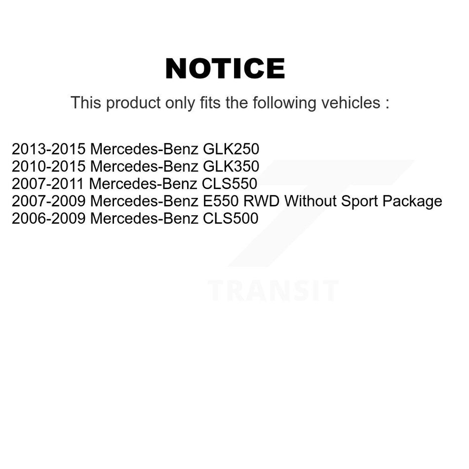 Front Coated Drilled Slotted Disc Brake Rotors Pair For Mercedes-Benz GLK350 CLS550 CLS500 GLK250 E550 KD-100052